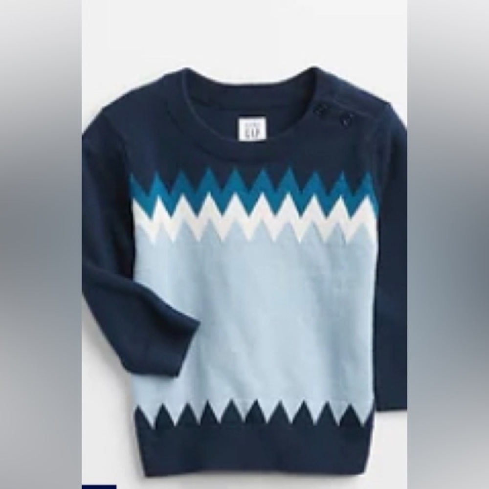 Gap baby boy fairisle sweater 3-6m